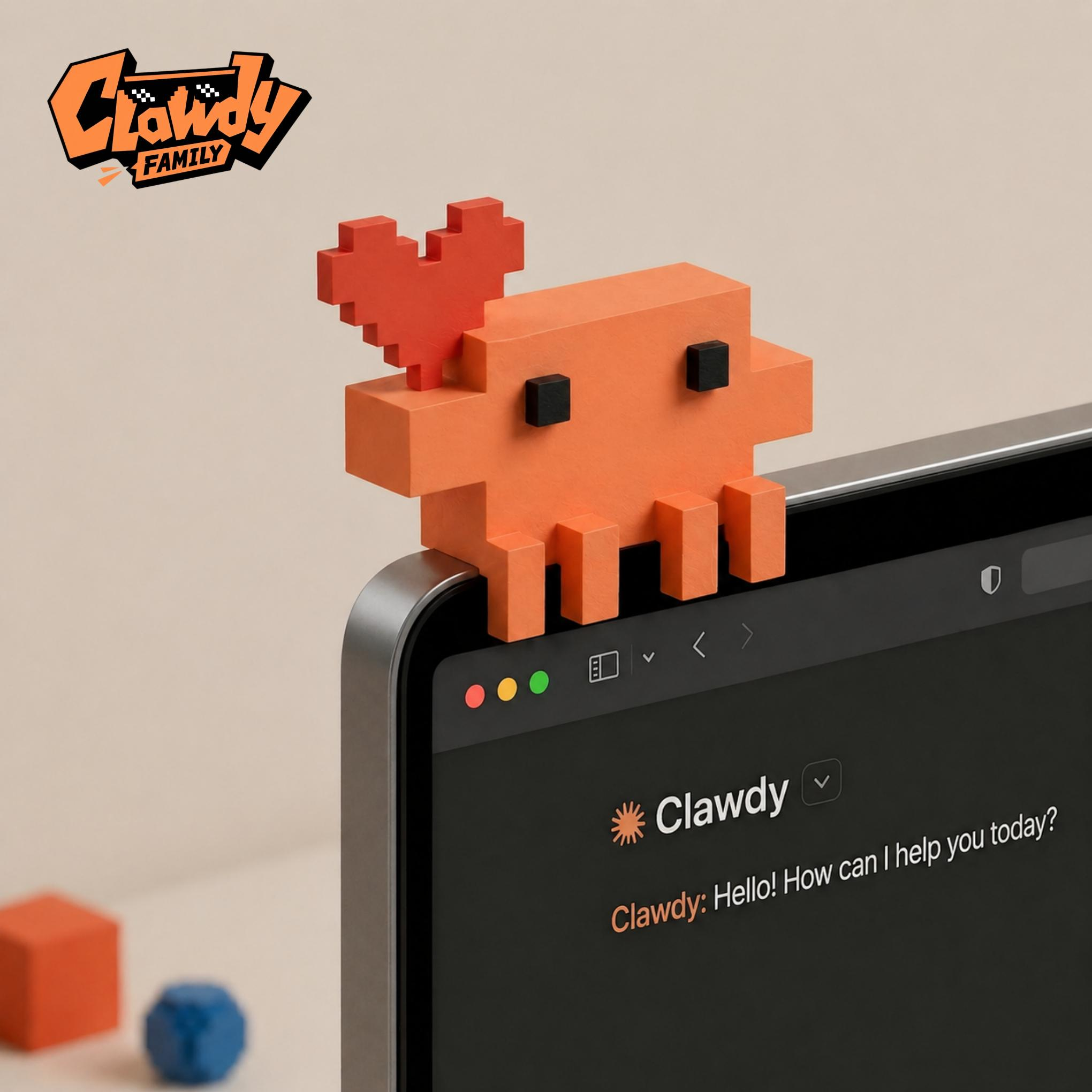 Clawdy 1.0 Heart Sitting