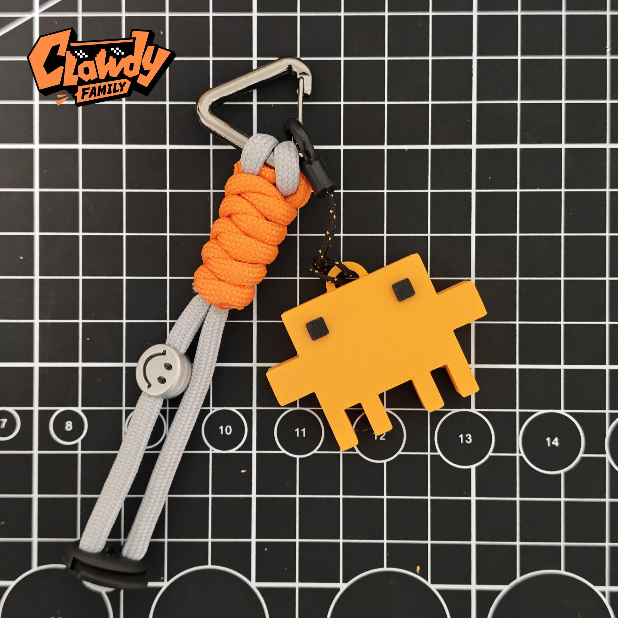 Clawdy Keychain Square Eyes